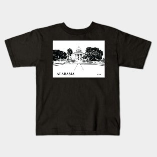 Alabama USA Kids T-Shirt